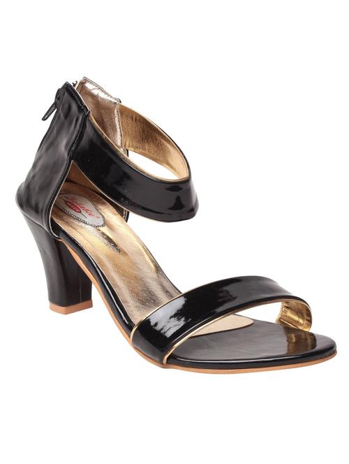 black leatherette sandals - 10859201 - Very Small Image - 1