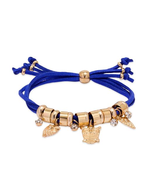 gold leatherette bracelet - 10860546 - Very Small Image - 1