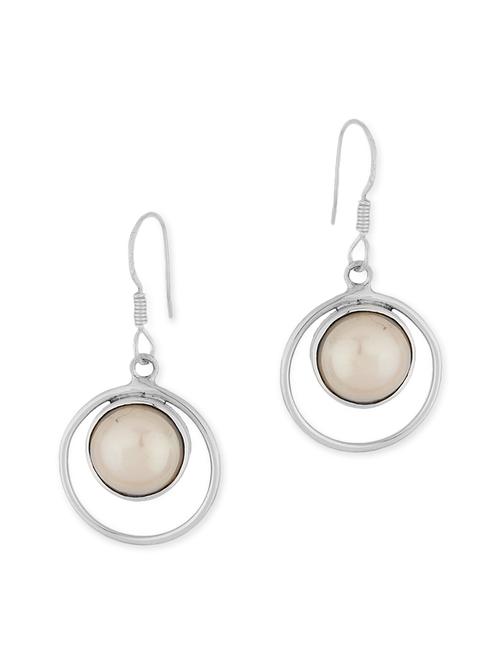 silver metal drop earrings - 10860600 - Very Small Image - 1