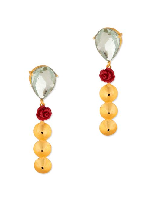 gold silver alloy earring - 10861106 - Very Small Image - 1