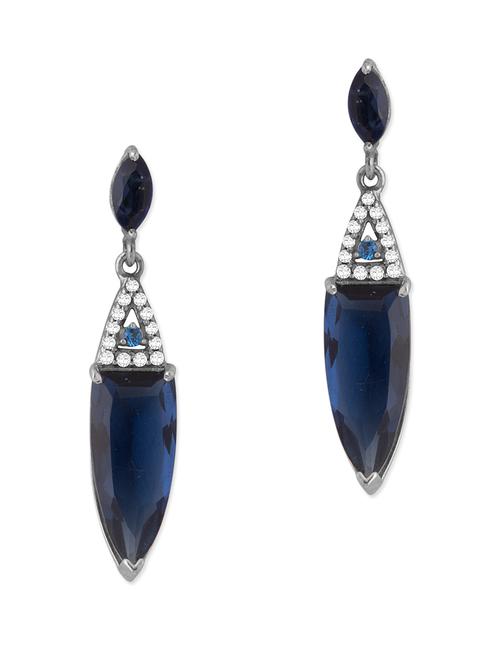 blue silver earring - 10861530 - Very Small Image - 1