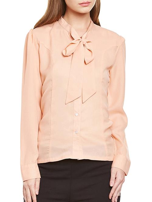 peach polyester shirt - 10862157 - Very Small Image - 1