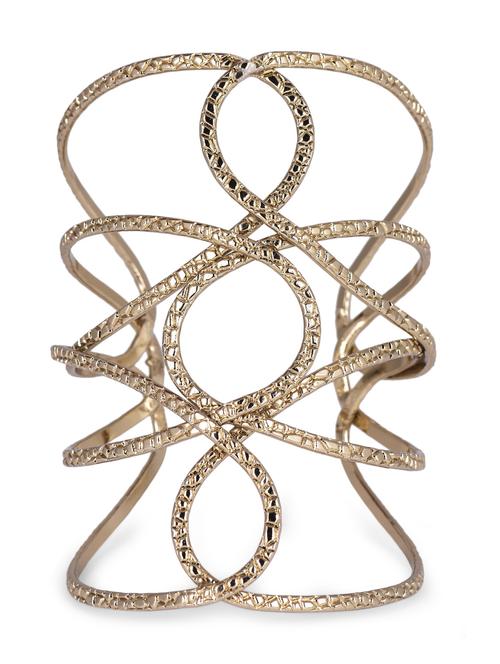 intertwined golden etched hand cuff - 1086230 - Very Small Image - 1