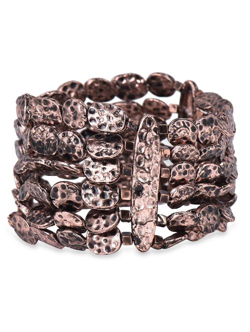 hammered effect copper bracelet - 1086249 - Very Small Image - 1