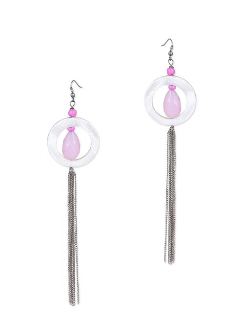 silver chain tassel earrings - 1086259 - Very Small Image - 1