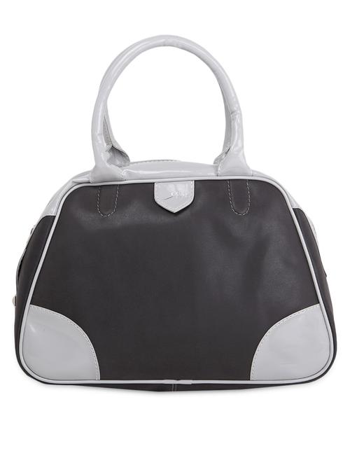 Black Colorblock Leatherette Handbag - 1087445 - Very Small Image - 1
