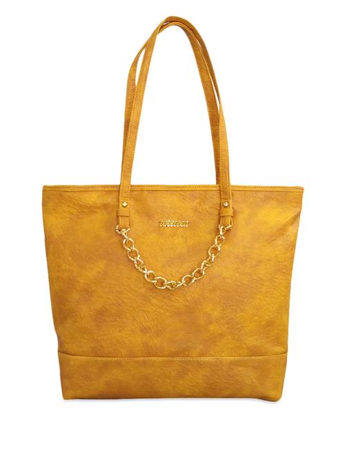 curb chain embellished leatherette hand bag - 1087497 - Very Small Image - 1