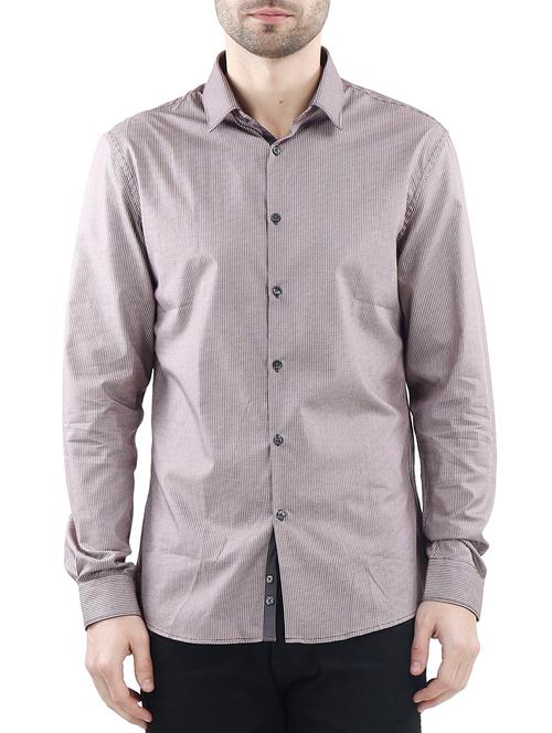 lavender cotton casual shirt - 10880942 - Very Small Image - 1