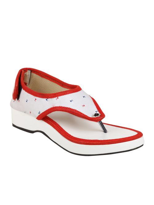 white faux leather sandals - 10885239 - Very Small Image - 1