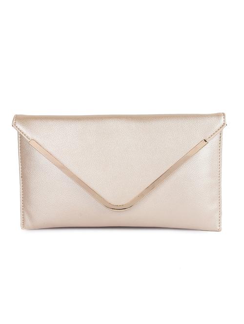 metallic leatherette clutch - 10886000 - Very Small Image - 1