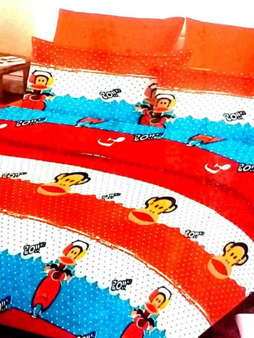 cotton abstract double bedspread - 10891193 - Very Small Image - 1