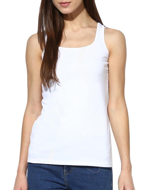 white cotton lycra tee - 10895259 - Very Small Image - 1