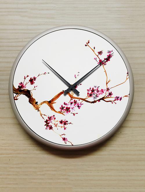 Bright Blossom Round Wall Clock - 10898982 - Very Small Image - 1