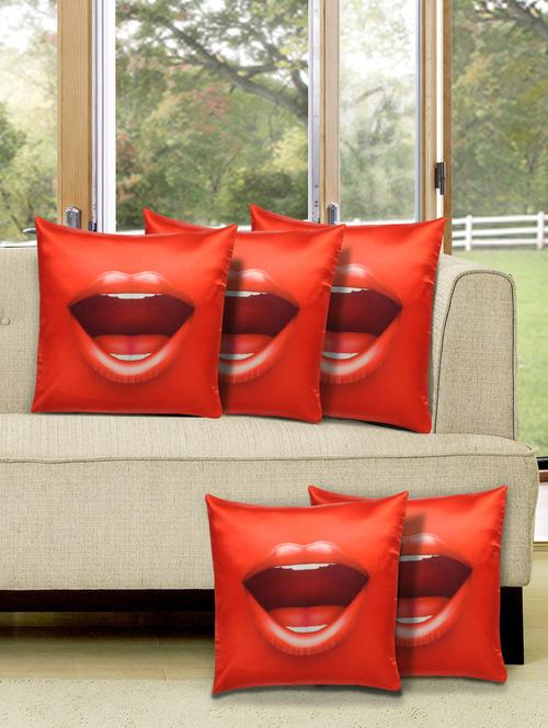 set of 5 digital printed cushion cover - 10899738 - Very Small Image - 1