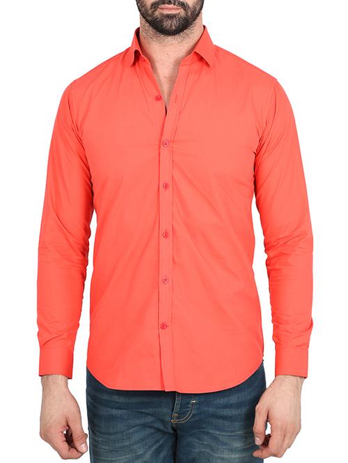 red cotton casual shirt - 10904467 - Very Small Image - 1