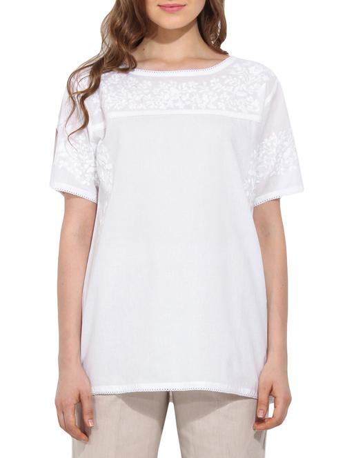 white cotton top - 10906727 - Very Small Image - 1