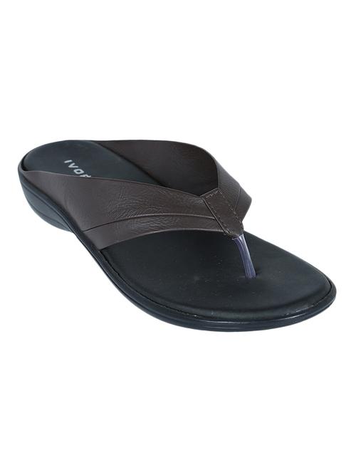 brown leatherette flip flops - 10906909 - Very Small Image - 1