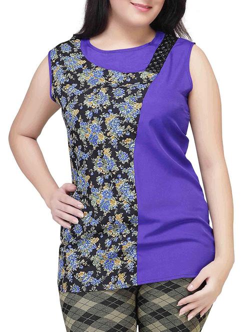 blue crepe shirt - 10907401 - Very Small Image - 1