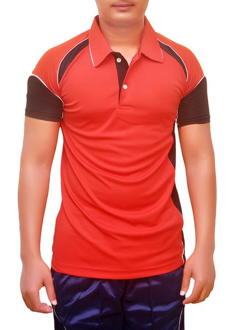 red polyester tshirt - 10907908 - Very Small Image - 1