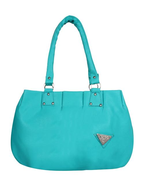blue leatherette handbag - 10909017 - Very Small Image - 1