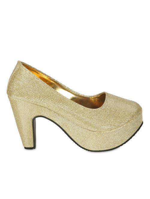 gold textured pumps - 1090903 - Very Small Image - 1