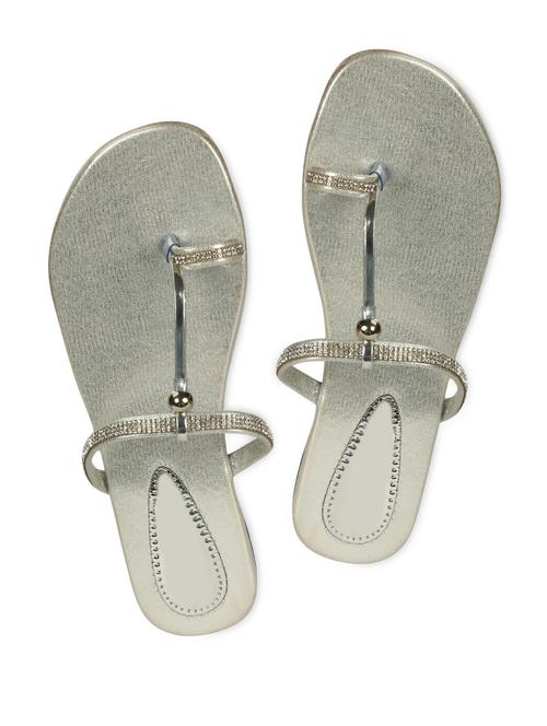 silver embellished strap sandals - 1090950 - Very Small Image - 1