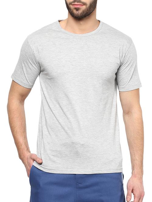 grey cotton tshirt - 10910291 - Very Small Image - 1