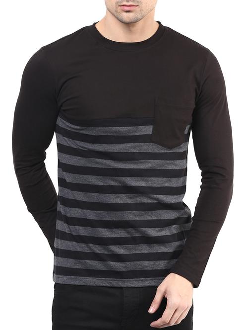 black cotton pocket t-shirt - 10910340 - Very Small Image - 1