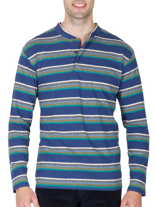 blue cotton tshirt - 10910403 - Very Small Image - 1