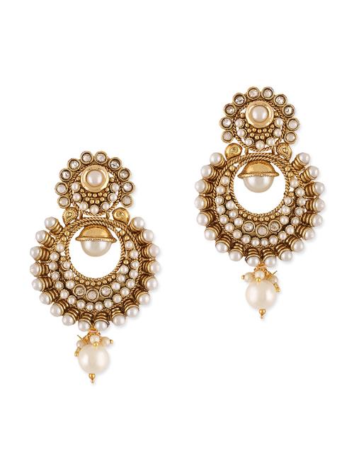 pearl embellished chandbalis - 1091970 - Very Small Image - 1
