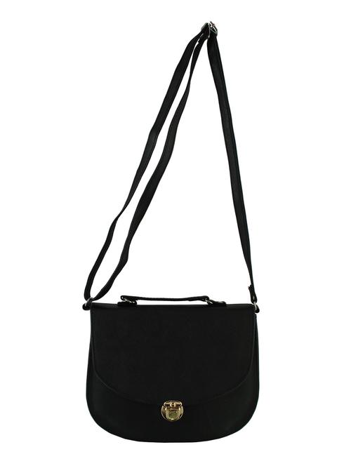 black faux leather sling bag - 10924426 - Very Small Image - 1