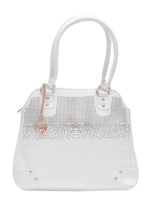 white leatherette handbag - 10924591 - Very Small Image - 1