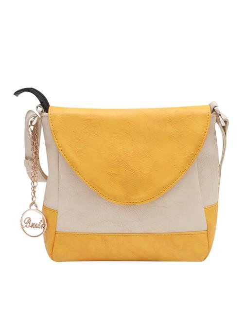 yellow leatherette sling bag - 10924602 - Very Small Image - 1