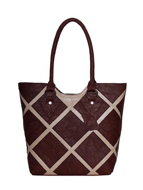 brown leatherette handbag - 10925127 - Very Small Image - 1