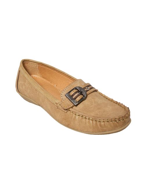 beige leatherette slip on loafers - 10925384 - Very Small Image - 1