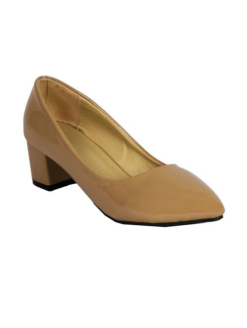 beige pu slip on pumps - 10925393 - Very Small Image - 1