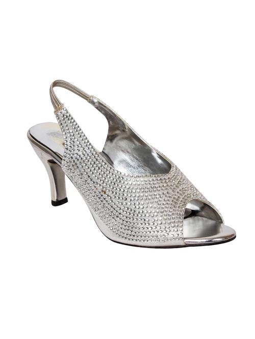 silver leatherette sandal - 10925406 - Very Small Image - 1