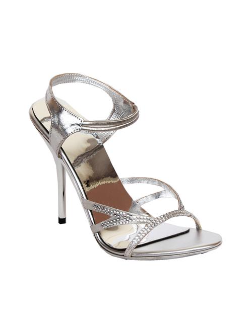 silver leatherette sandal - 10925480 - Very Small Image - 1