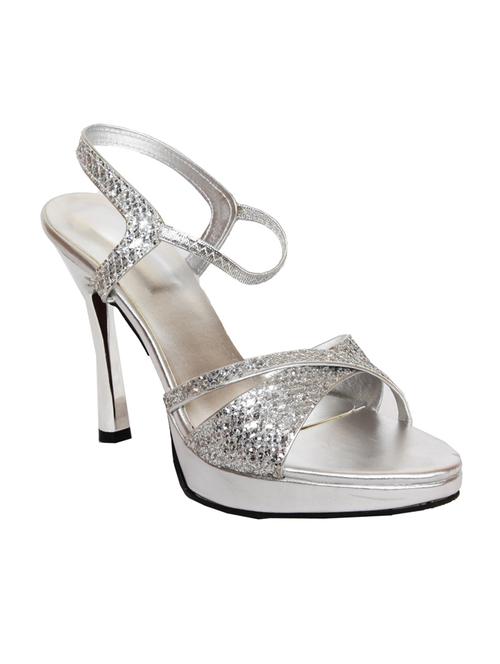 silver leatherette sandal - 10925481 - Very Small Image - 1