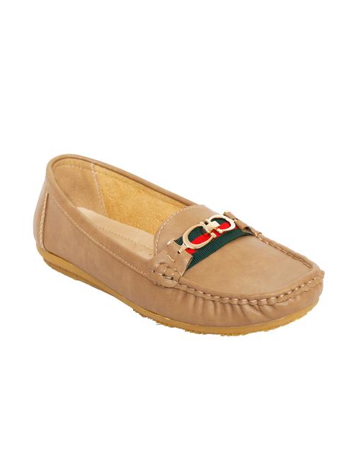 brown leatherette slip on loafer - 10925493 - Very Small Image - 1