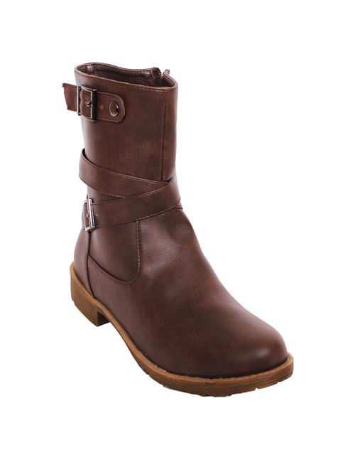 brown leatherette boot - 10925670 - Very Small Image - 1