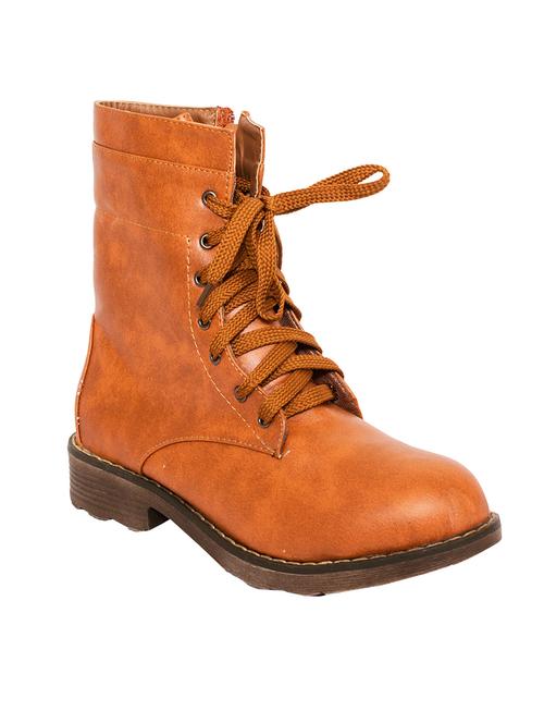 tan leatherette ankle boot - 10925688 - Very Small Image - 1