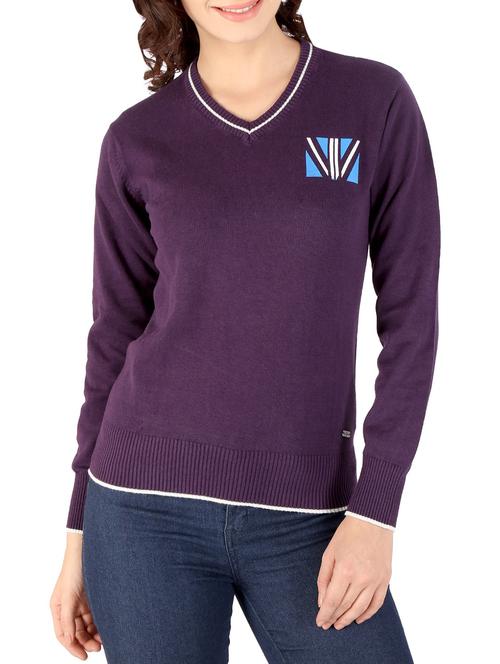 purple cotton pullover - 10936778 - Very Small Image - 1