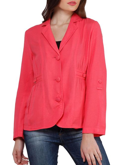 pink linen blazer - 10938163 - Very Small Image - 1