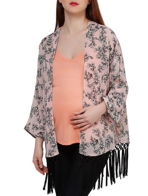 pink polyester shrug - 10938209 - Very Small Image - 1