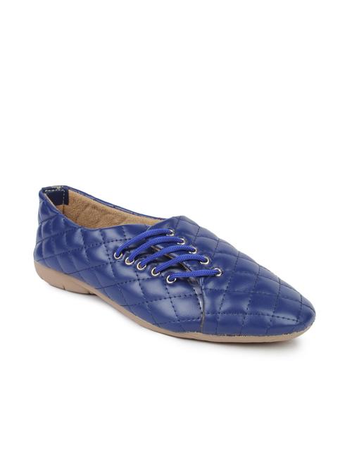 blue faux leather casual shoes - 10944807 - Very Small Image - 1