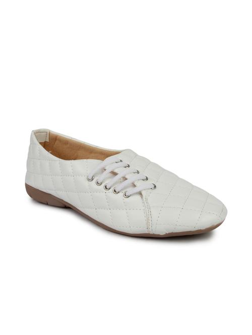 white faux leather casual shoes - 10944808 - Very Small Image - 1