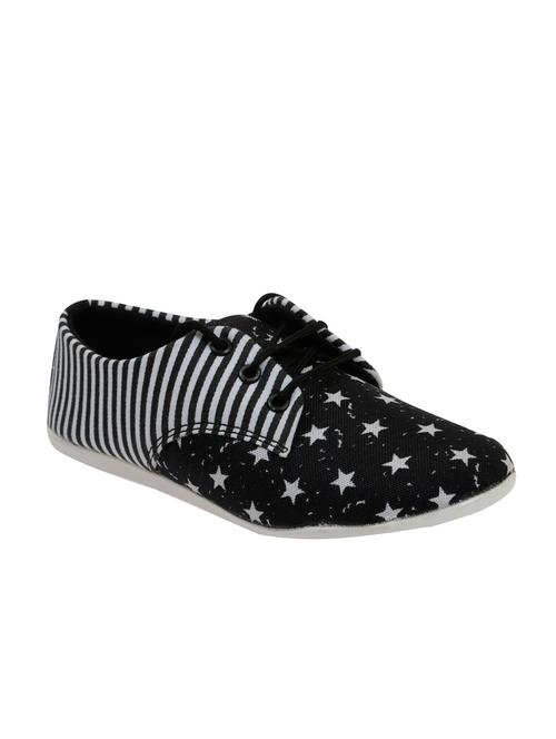 black faux leather casual shoes - 10944842 - Very Small Image - 1