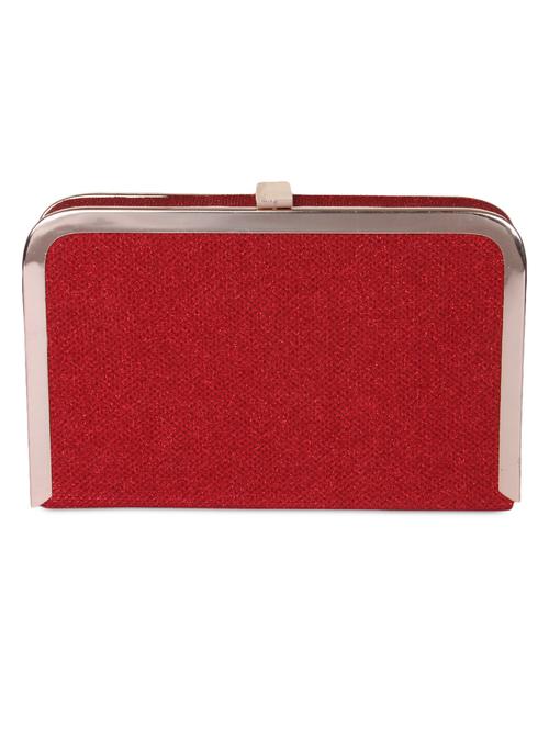 red synthetic box clutch - 1094641 - Very Small Image - 1