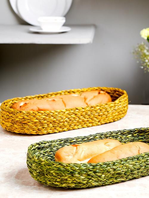 unravel india sabai oval tray set(set of 4) - 10956448 - Very Small Image - 1